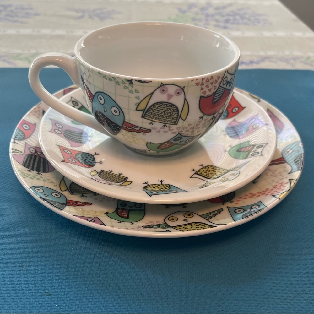Cute Owl Tea Set